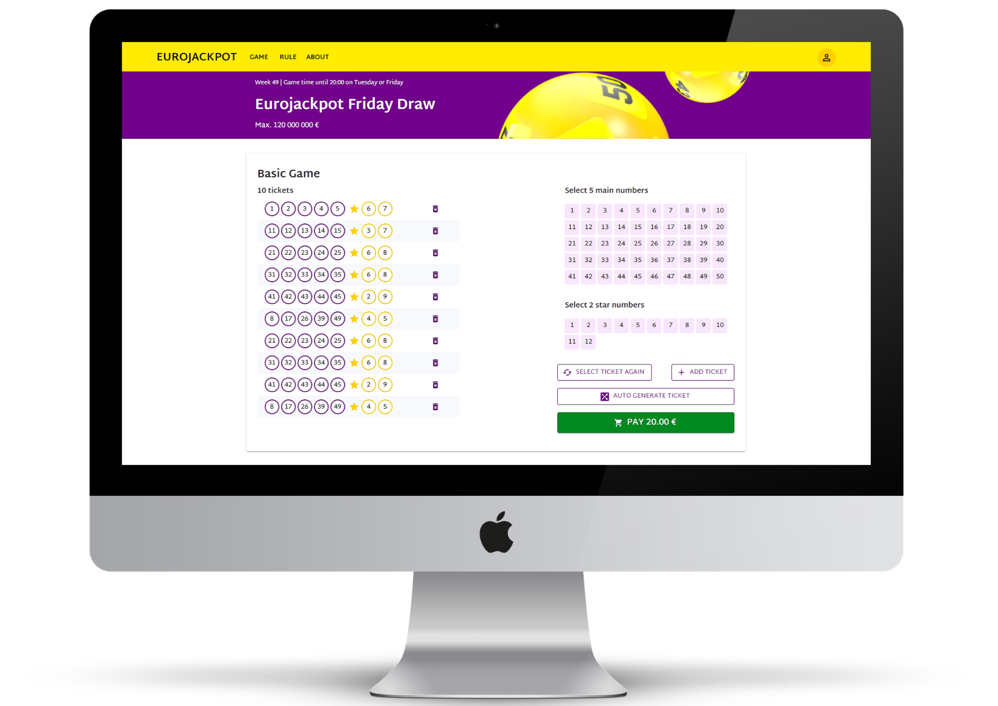 Eurojackpot Simulator Project